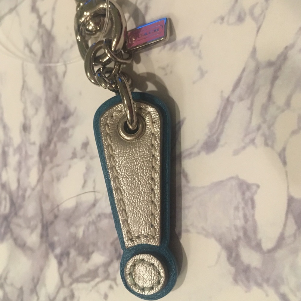 Coach exclamation point keychain